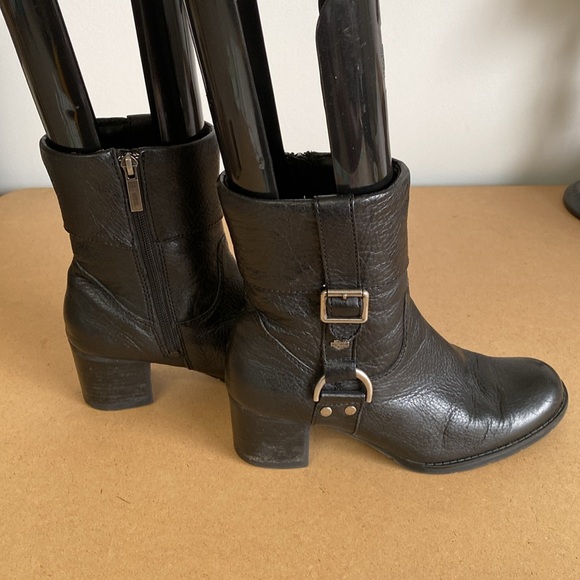 Harley Davidson Boots. Size 7.5. Black with Logo Details - Picture 5 of 11